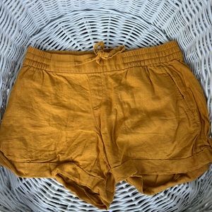 Women’s gold shorts